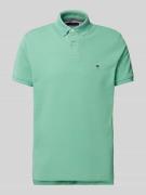 Regular fit poloshirt met labeldetail