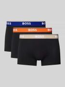 Boxershort met elastische band met label in een set van 3 stuks, model...