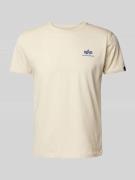 T-shirt met labelprint