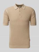 Slim fit poloshirt met polokraag