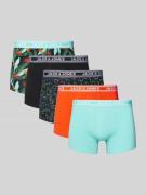 Boxershort met elastische band met label in een set van 5 stuks, model...