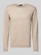 Gebreide pullover van scheerwol, model 'ON SUMMER'