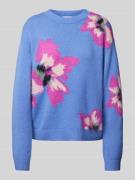 Gebreide pullover met extra brede schouders, model 'PIPANN'