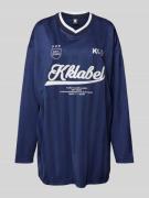 Shirt met lange mouwen en labelprint