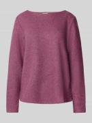 Regular fit sweatshirt van onderhoudsarme polyestervezels