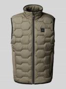 Regular fit bodywarmer met opstaande kraag
