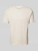 Regular fit T-shirt van puur katoen met labelprint