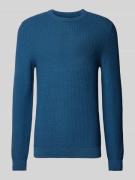 Regular fit gebreide pullover van zuiver katoen