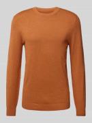 Gebreide pullover met ronde hals