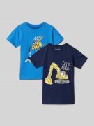 T-shirt met ronde hals in een set van 2 stuks