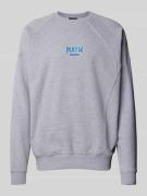 Sweatshirt met labelprint