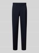 Slim fit pantalon met persplooien