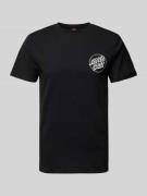 T-shirt met labelprint