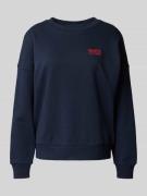 Regular fit sweatshirt van puur katoen