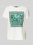 T-shirt met motief- en statementprint