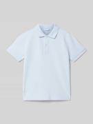 Regular fit poloshirt met labelstitching