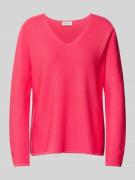 Gebreide pullover met V-hals