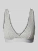 Bustier met elastische band met label