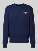 Sweatshirt met labelstitching