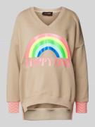 Oversized sweatshirt met motiefprint