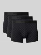 Boxershort met elastische band met label in een set van 3 stuks