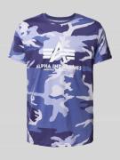 T-shirt met labelprint