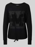 Sweatshirt met strass-steentjes