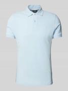 Slim fit poloshirt met labelstitching