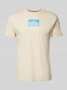 T-shirt met labelprint