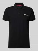 Regular fit poloshirt met labelprint
