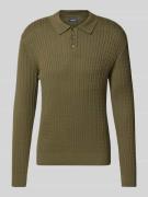 Gebreide pullover met kabelpatroon