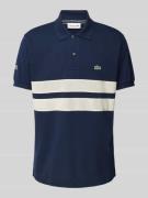 Classic fit poloshirt met labelstitching