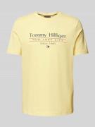 T-shirt met labelprint