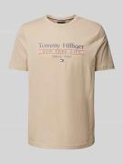 T-shirt met labelprint