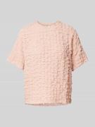 T-shirt met structuurmotief