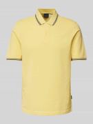 Regular fit poloshirt met labeldetail