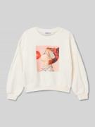 Sweatshirt met motiefprint