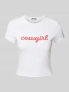 T-shirt met labelstitching