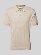 Slim fit poloshirt met labeldetail