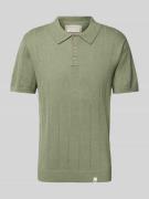Slim fit poloshirt met labeldetail