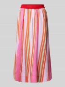 Midirok met elastische band met label