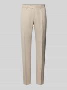 Slim fit pantalon met persplooien, model 'Sergio'