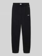 Relaxed fit sweatpants met labelprint