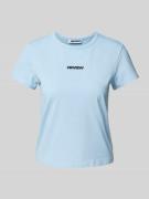 T-shirt met labelprint