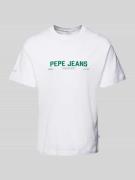 T-shirt met labelprint