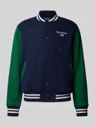 Collegejack met labelstitching