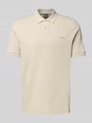 Regular fit poloshirt met labelstitching, model 'Interlock'