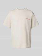 T-shirt met labelprint