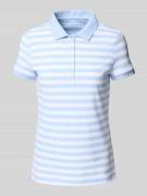 Regular fit poloshirt met structuurmotief