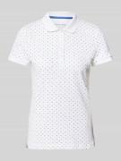 Regular fit poloshirt met structuurmotief